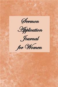 Sermon Application Journal