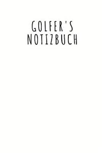Golfer's Notizbuch