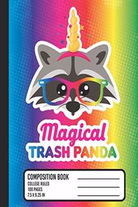 Magical Trash Panda Composition Book