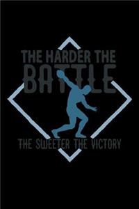 The harder the battle, the sweeter the victory