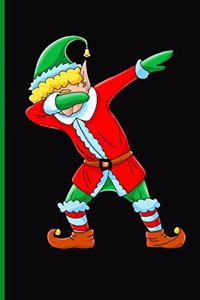 Dabbing Elf Lined Christmas Notebook