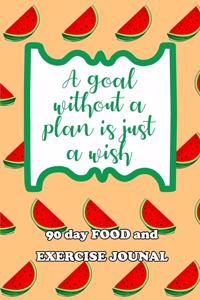 90 Day Food and Exercise Journal