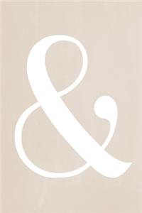 Pastel Chalkboard Journal - Ampersand (Fawn)