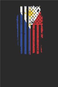 Half Filipino Half American Flag