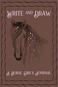 Write and Draw A Horse Girl's Journal