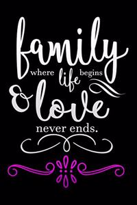 family where life begins and love never ends