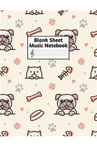 Blank Sheet Music Notebook