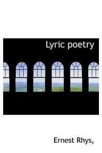 Lyric Poetry