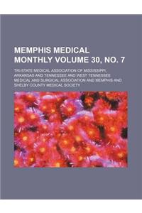 Memphis Medical Monthly Volume 30, No. 7