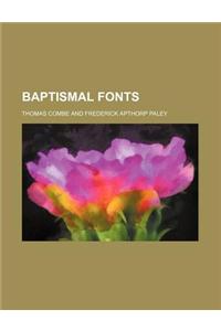 Illustrations of Baptismal Fonts