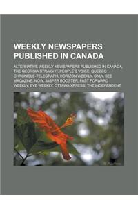 Weekly Newspapers Published in Canada