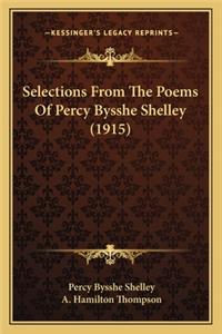 Selections from the Poems of Percy Bysshe Shelley (1915)