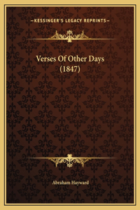 Verses Of Other Days (1847)