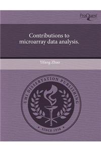 Contributions to Microarray Data Analysis