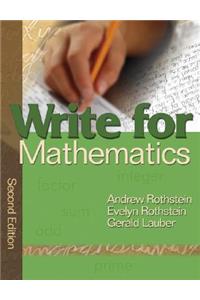 Write for Mathematics