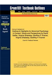 Outlines & Highlights for Abnormal Psychology in Context