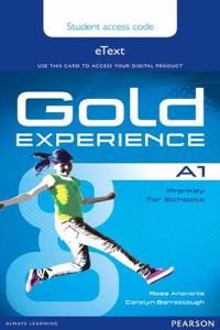 Gold Experience A1 eText Student Access Card
