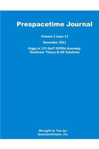 Prespacetime Journal Volume 2 Issue 12