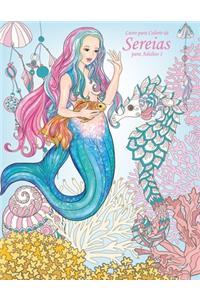 Livro para Colorir de Sereias para Adultos 1