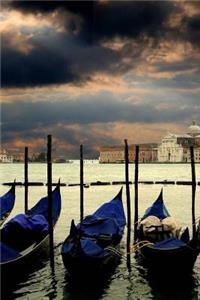 Early Morning View of Gondolas Waiting on the Grand Canal Venice Italy Journal