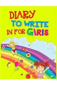 Diary To Write In For Girls