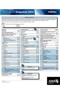 ICD-10-CM 2015 Snapshot Card - Pediatrics