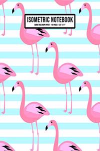 Flamingo Isometric Graph Paper Notebook