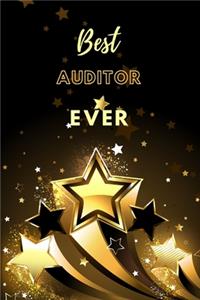 Best Auditor Ever: Lined Journal (Black and Gold Stars Design)