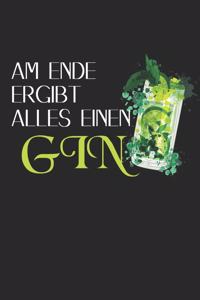 Gin Tonic Cocktail Notizbuch