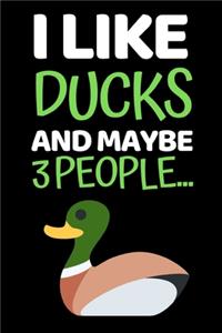 I Like Ducks And Maybe 3 People...