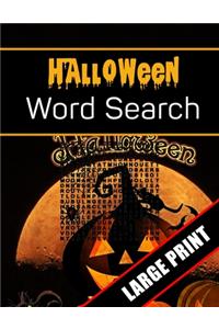 Halloween Word Search Large Print