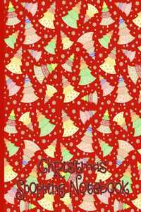 Christmas Shopping Notebook Crafter's Christmas Trees and Snowflakes