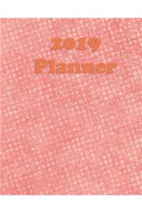 2019 Planner: Weekly Planner Monthly Planner 8x10 120 Pages Notes to Do Lists Pink Dots