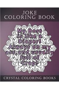 Joke Coloring Book For Adults
