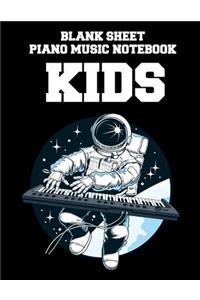 Blank Sheet Piano Music Notebook Kids