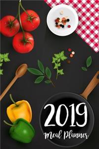 Meal Planner 2019: A Year - 365 Daily - 52 Week 2019 Calendar Planner Daily Weekly and Monthly For Track & Plan Your Meals Food Planner Jan 2019 - Dec 2019 Eggplant Gr