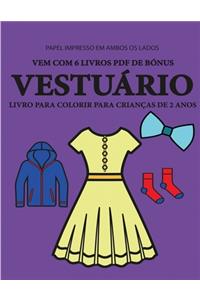 Livro para colorir para crianças de 2 anos (Vestuário)