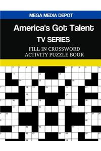 America's Got Talent TV Series Fill In Crossword Activity Puzzle Book