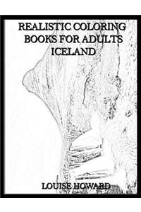 Realistic Coloring Books for Adults Iceland