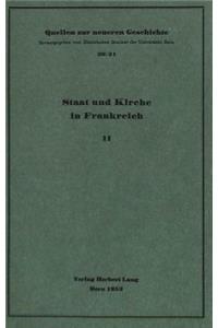 Staat Und Kirche in Frankreich I.