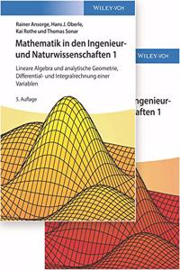Mathematik in den Ingenieur- und Naturwissenschaften, Lehrbuch plus Aufgaben und Losungen im Set