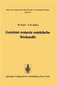 Gerichtet Erstarrte Eutektische Werkstoffe