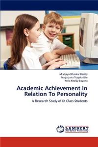 Academic Achievement In Relation To Personality