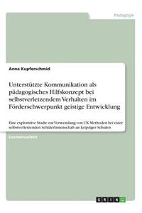 Unterstützte Kommunikation als pädagogisches Hilfskonzept bei selbstverletzendem Verhalten im Förderschwerpunkt geistige Entwicklung
