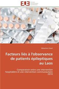 Facteurs Liés À l'Observance de Patients Épileptiques Au Laos