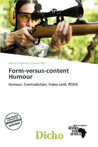 Form-Versus-Content Humour