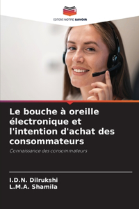 bouche à oreille électronique et l'intention d'achat des consommateurs