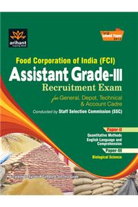 Fci Assistant Grade-III Paper-2&3 Recruitment Exam