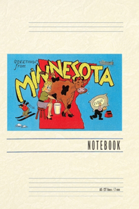 Vintage Lined Notebook Greetings from Minnesota