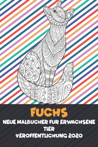 Neue Malbücher für Erwachsene - Veröffentlichung 2020 - Tier - Fuchs